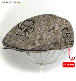 Colorado Rockies MLB Jeff Cap,  MLB Driving Cap,  MLB Golf Cap M15 (Head size can be adjusted)