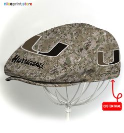 Miami Hurricanes NCAA Jeff Cap, NCAA Driving Cap, NCAA Golf Cap 15 (Head size can be adjusted)