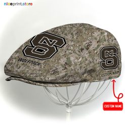 NC S Wolfpack NCAA2 Jeff Cap, NCAA Driving Cap, NCAA Golf Cap M15 (Head size can be adjusted)