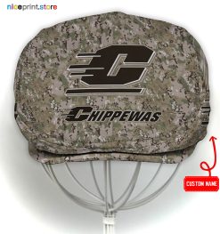 Central Michigan Chippewas NCAA4 Jeff Cap, NCAA Driving Cap, NCAA Golf Cap M15 (Head size can be adjusted)