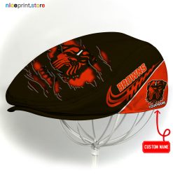 Cleveland Browns NFL Flat cap, NFL Jeff Cap, NFL Driving Cap, NFL Golf Cap Q22 (Head size can be adjusted)