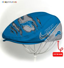 Detroit Lions NFL Flat cap, NFL Jeff Cap, NFL Driving Cap, NFL Golf Cap Q22 (Head size can be adjusted)
