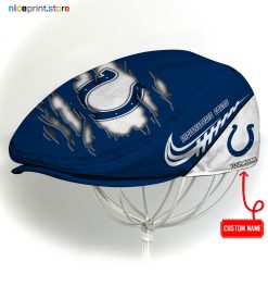 Indianapolis Colts NFL Flat cap, NFL Jeff Cap, NFL Driving Cap, NFL Golf Cap Q22 (Head size can be adjusted)