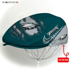 Philadelphia Eagles NFL Flat cap, NFL Jeff Cap, NFL Driving Cap, NFL Golf Cap Q22 (Head size can be adjusted)