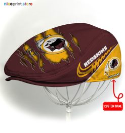 Washington Redskins NFL Flat cap, NFL Jeff Cap, NFL Driving Cap, NFL Golf Cap Q22 (Head size can be adjusted)