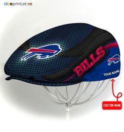 Buffalo Bills NFL Flat cap, NFL Jeff Cap, NFL Driving Cap, NFL Golf Cap A33 (Head size can be adjusted)