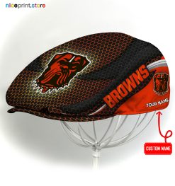 Cleveland Browns NFL Flat cap, NFL Jeff Cap, NFL Driving Cap, NFL Golf Cap A33 (Head size can be adjusted)