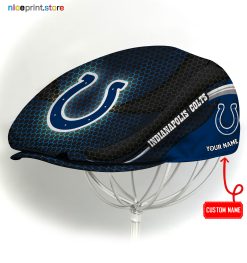 Indianapolis Colts NFL Flat cap, NFL Jeff Cap, NFL Driving Cap, NFL Golf Cap A33 (Head size can be adjusted)