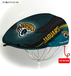 Jacksonville Jaguars NFL Flat cap, NFL Jeff Cap, NFL Driving Cap, NFL Golf Cap A33 (Head size can be adjusted)