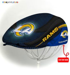 Los Angeles Rams NFL Flat cap, NFL Jeff Cap, NFL Driving Cap, NFL Golf Cap A33 (Head size can be adjusted)