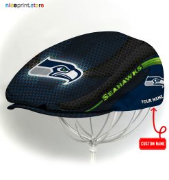 Seattle Seahawks NFL Flat cap, NFL Jeff Cap, NFL Driving Cap, NFL Golf Cap A33 (Head size can be adjusted)