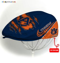Auburn Tigers NCAA Flat Cap, NCAA Jeff Cap, NCAA Driving Cap Q22 (Head size can be adjusted)