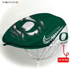 Oregon Ducks NCAA Flat Cap, NCAA Jeff Cap, NCAA Driving Cap Q22 (Head size can be adjusted)