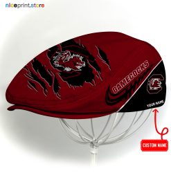 South Carolina Gamecocks NCAA Flat Cap, NCAA Jeff Cap, NCAA Driving Cap Q22 (Head size can be adjusted)