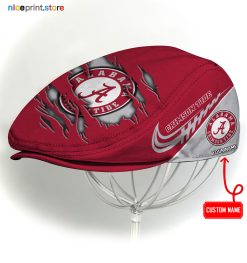 Alabama Crimson Tide NCAA Flat Cap, NCAA Jeff Cap, NCAA Driving Cap Q22 (Head size can be adjusted)