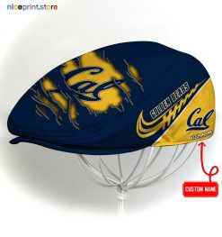 California Golden Bears NCAA2 Flat Cap, NCAA Jeff Cap, NCAA Driving Cap, Q22 (Head size can be adjusted)