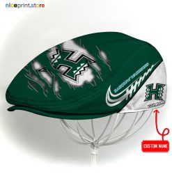 Hawaii Rainbow Warriors NCAA2 Flat Cap, NCAA Jeff Cap, NCAA Driving Cap, Q22 (Head size can be adjusted)