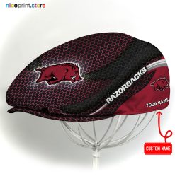 Arkansas Razorbacks NCAA Flat Cap, NCAA Jeff Cap, NCAA Driving Cap M33 (Head size can be adjusted)