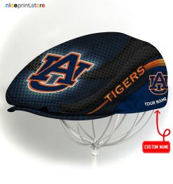 Auburn Tigers NCAA Flat Cap, NCAA Jeff Cap, NCAA Driving Cap M33 (Head size can be adjusted)
