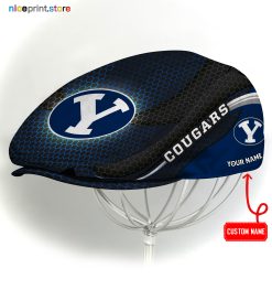 BYU Cougars NCAA Flat Cap, NCAA Jeff Cap, NCAA Driving Cap M33 (Head size can be adjusted)