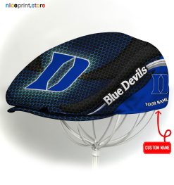 Duke Blue Devils NCAA Flat Cap, NCAA Jeff Cap, NCAA Driving Cap M33 (Head size can be adjusted)