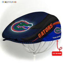 Florida Gators NCAA Flat Cap, NCAA Jeff Cap, NCAA Driving Cap M33 (Head size can be adjusted)