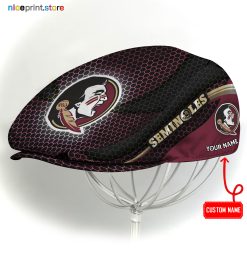 Florida State Seminoles NCAA Flat Cap, NCAA Jeff Cap, NCAA Driving Cap M33 (Head size can be adjusted)