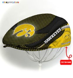 Iowa Hawkeyes NCAA Flat Cap, NCAA Jeff Cap, NCAA Driving Cap M33 (Head size can be adjusted)