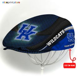 Kentucky Wildcats NCAA Flat Cap, NCAA Jeff Cap, NCAA Driving Cap M33 (Head size can be adjusted)