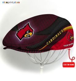 Louisville Cardinals NCAA Flat Cap, NCAA Jeff Cap, NCAA Driving Cap M33 (Head size can be adjusted)