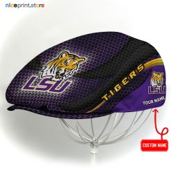 LSU Tigers NCAA Flat Cap, NCAA Jeff Cap, NCAA Driving Cap M33 (Head size can be adjusted)