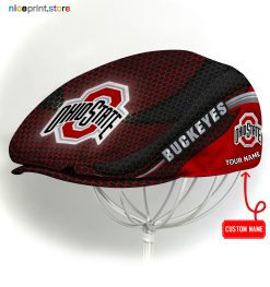 Ohio State Buckeyes NCAA Flat Cap, NCAA Jeff Cap, NCAA Driving Cap M33 (Head size can be adjusted)