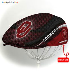 Oklahoma Sooners NCAA Flat Cap, NCAA Jeff Cap, NCAA Driving Cap M33 (Head size can be adjusted)