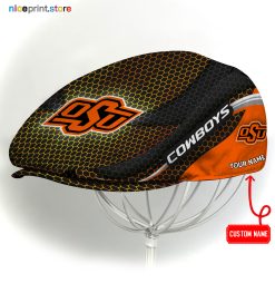 Oklahoma State Cowboys NCAA Flat Cap, NCAA Jeff Cap, NCAA Driving Cap M33 (Head size can be adjusted)