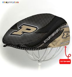 Purdue Boilermakers NCAA Flat Cap, NCAA Jeff Cap, NCAA Driving Cap M33 (Head size can be adjusted)