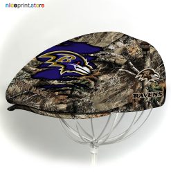 Baltimore Ravens NFL x Hunting Flat cap, NFL Jeff Cap, NFL Driving Cap M34 (Head size can be adjusted)