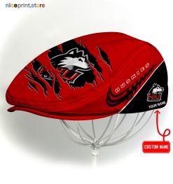 Northern Illinois Huskies NCAA2 Flat Cap, NCAA Jeff Cap, NCAA Driving Cap, Q22 (Head size can be adjusted)