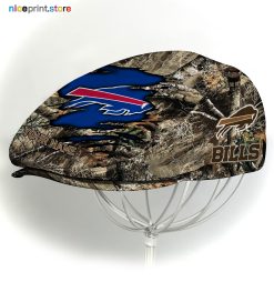 Buffalo Bills NFL x Hunting Flat cap, NFL Jeff Cap, NFL Driving Cap M34 (Head size can be adjusted)