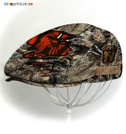 Cleveland Browns NFL x Hunting Flat cap, NFL Jeff Cap, NFL Driving Cap M34 (Head size can be adjusted)