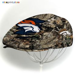 Denver Broncos NFL x Hunting Flat cap, NFL Jeff Cap, NFL Driving Cap M34 (Head size can be adjusted)