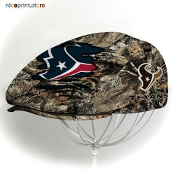 Houston Texans NFL x Hunting Flat cap, NFL Jeff Cap, NFL Driving Cap M34 (Head size can be adjusted)