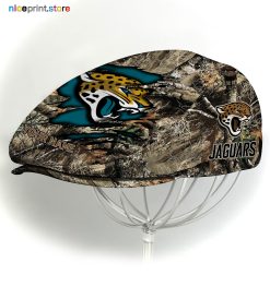 Jacksonville Jaguars NFL x Hunting Flat cap, NFL Jeff Cap, NFL Driving Cap M34 (Head size can be adjusted)