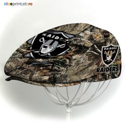 Las Vegas Raiders NFL x Hunting Flat cap, NFL Jeff Cap, NFL Driving Cap M34 (Head size can be adjusted)
