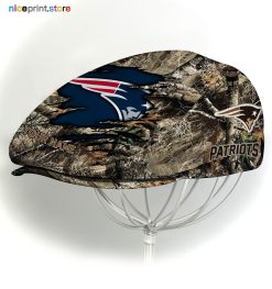 New England Patriots NFL x Hunting Flat cap, NFL Jeff Cap, NFL Driving Cap M34 (Head size can be adjusted)