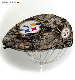 Pittsburgh Steelers NFL x Hunting Flat cap, NFL Jeff Cap, NFL Driving Cap M34 (Head size can be adjusted)