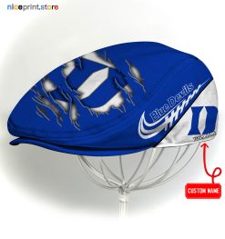 Duke Blue Devils NCAA Flat Cap, NCAA Jeff Cap, NCAA Driving Cap Q22 (Head size can be adjusted)