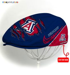 Arizona Wildcats NCAA3 Flat Cap, NCAA Jeff Cap, NCAA Driving Cap Q22 (Head size can be adjusted)