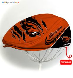 Oregon State Beavers NCAA3 Flat Cap, NCAA Jeff Cap, NCAA Driving Cap Q22 (Head size can be adjusted)