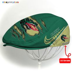 UAB BLAZERS NCAA3 Flat Cap, NCAA Jeff Cap, NCAA Driving Cap Q22 (Head size can be adjusted)