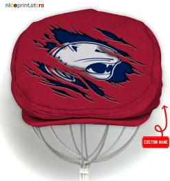 South Alabama Jaguars NCAA4 Flat Cap, NCAA Jeff Cap, NCAA Driving Cap Q22 (Head size can be adjusted)